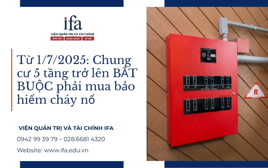 Từ 1/7/2025: Chung cư 5 tầng trở lên BẮT BUỘC phải mua bảo hiểm cháy nổ
