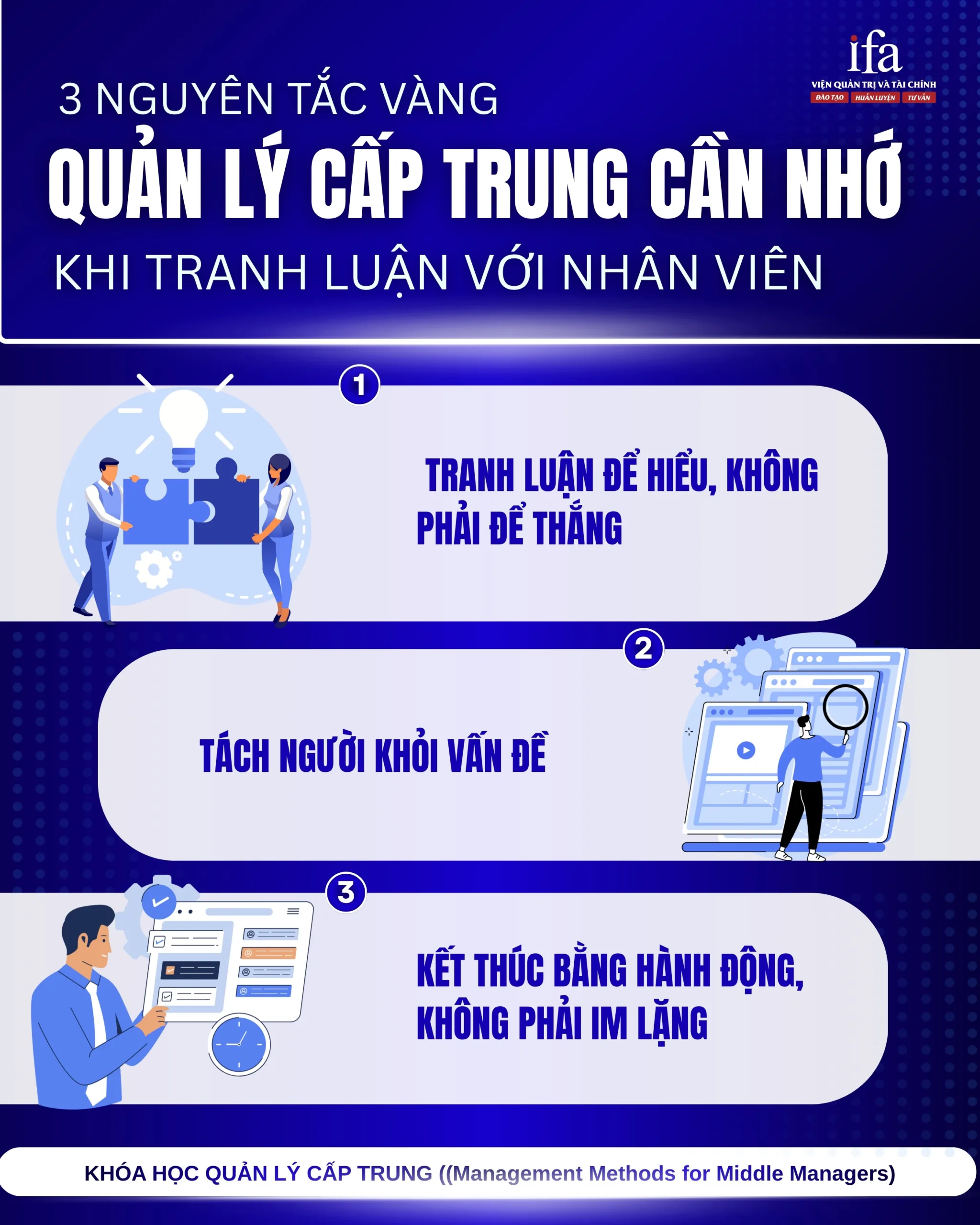 3 Nguyên Tắc Quản Lý Cấp Trung Cần Nhớ Khi Tranh Luận Với Nhân Viên