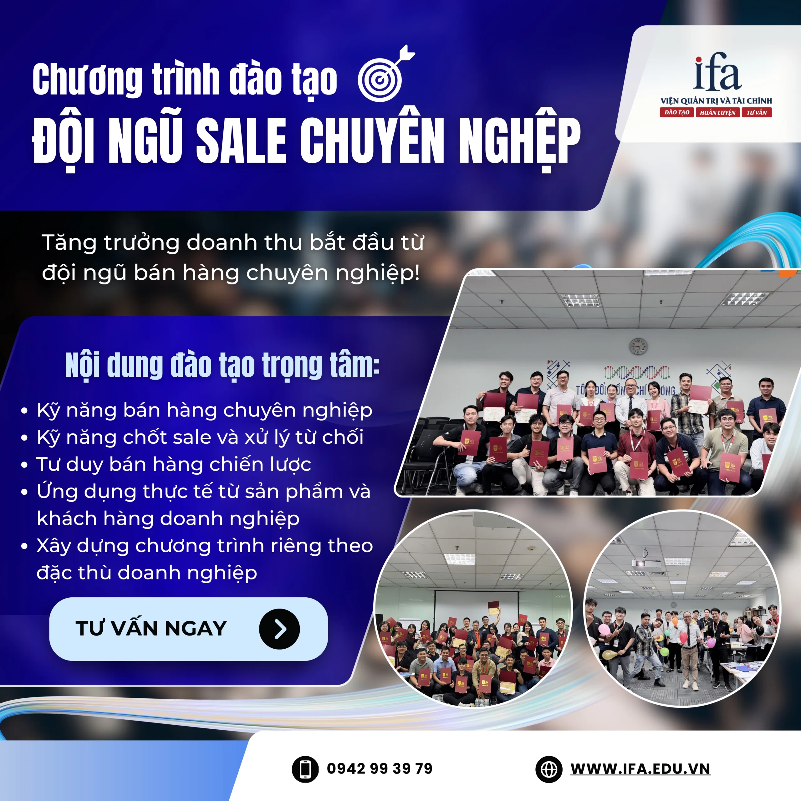 Đào tạo đội ngũ Sale chuyên nghiệp – Giải pháp tăng trưởng doanh thu của IFA
