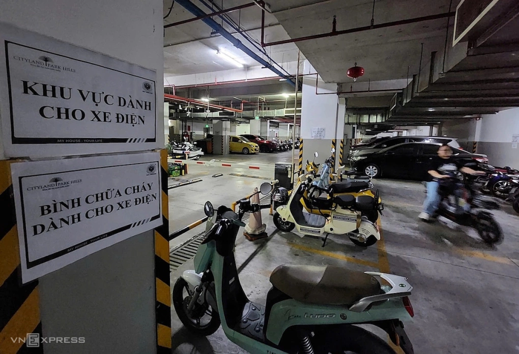 Chung cư xây mới dự kiến phải có khu để xe điện riêng