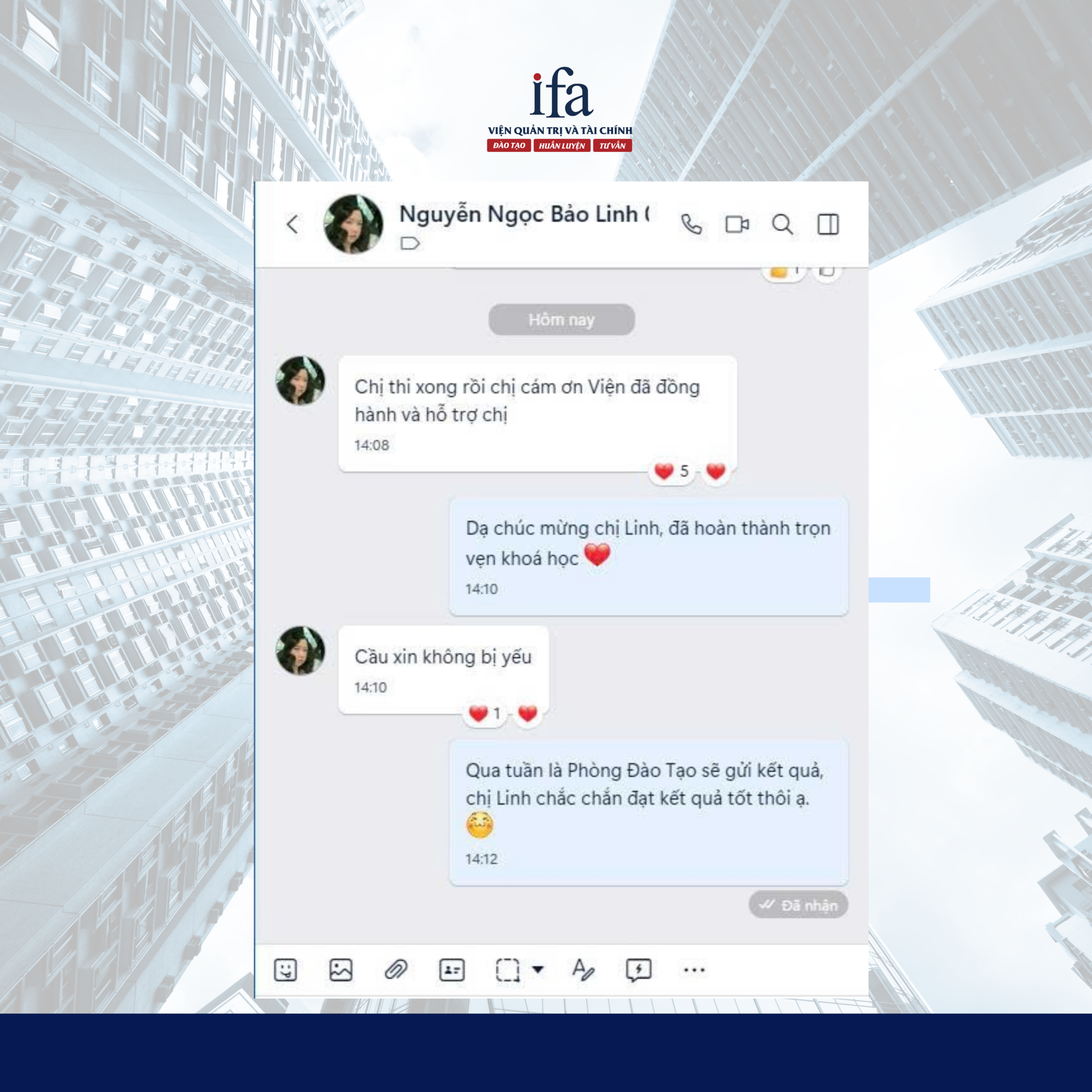 cảm nhận học viên - testimonial