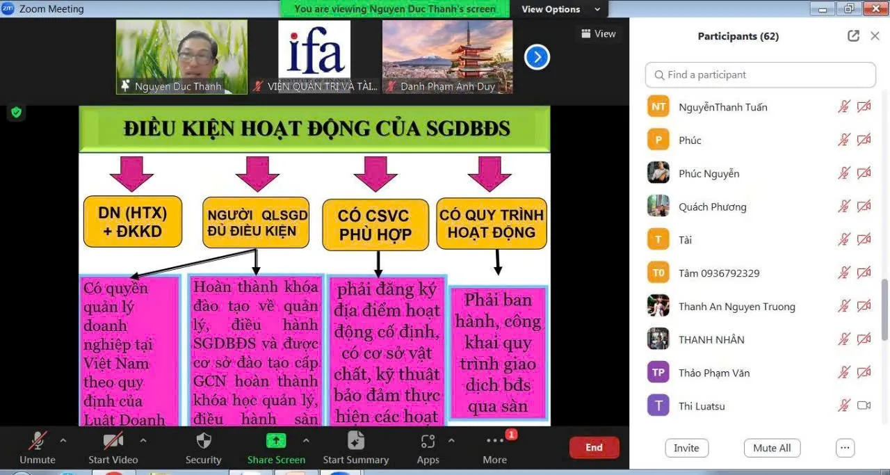 Chương trình đào tạo môi giới bất động sản chuẩn yêu cầu Bộ Xây dựng